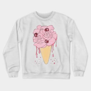 Flower ice cream Crewneck Sweatshirt